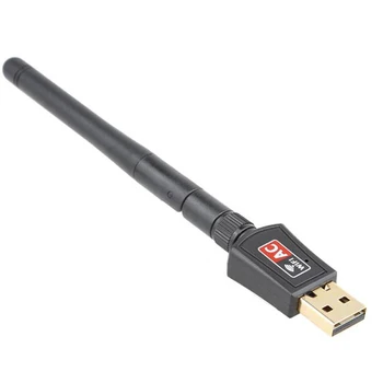 Creacube 5G Dual Band 5.8 Ghz, ir 2,4 Ghz 600M 802.11 ac Belaidis USB Wi-fi, LAN dongle Adapteris su Antena Tinklo 