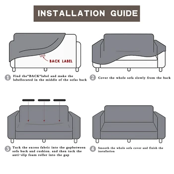 Vientisos Spalvos elastinga sofa padengti baldų padengti sofa apima kambarį slydimo padengti 1/2/3/4 sėdynės