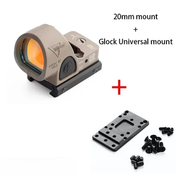 Magorui Mini RMR SRO Red Dot taikymo Sritis Kolimatorius Glock Reflex Akyse taikymo Sritis tinka 20mm Geležinkelių & Glock tvirtinimas Airsoft / Medžioklės Šautuvas