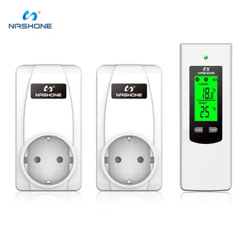 Nashone Termostatas Temperatur Kontrolės Belaidžio Šildymo Termostatas 220V LCD Ekranas Temperatūros Reguliatorius Termostato Lizdas