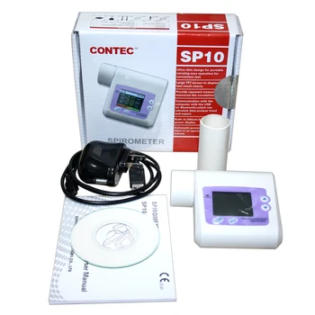 CE Patvirtinta Skaitmeninė Spirometer Plaučių Kvėpavimo Diagnostikos Nešiojamą Plaučių Tūris Spirometer Micro Matavimo Sistema SP10 mokamas