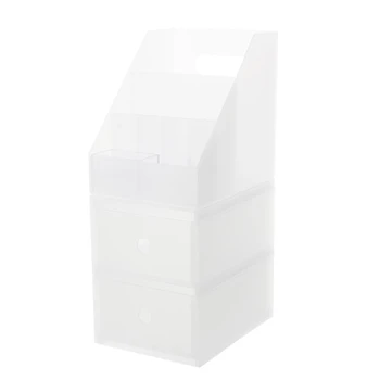 Sulankstomas Plastikinis Stalčių Dėžės Multi-funkcija Skaidrus Įvairenybės Papuošalai, Kosmetikos Organizatorius 