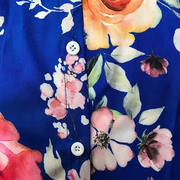 Elegantiškas moteris 2 vienetų rinkinių 2020 m. rudenį afrikos palaidinė +kelnės gėlių spausdinti palaidinė marškinėliai aukšto juosmens pieštuku kelnės kelnės kostiumas