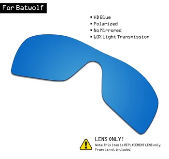 SmartVLT Akiniai Pakeitimas Objektyvai už Oakley Batwolf - HD Mėlyna