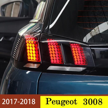 6PCS Automobilio Galiniai Šviesos Lempos Korio Raštas Įklija, Peugeot 3008 GT 2016 2017 2018 Auto Aksesuarai, Optikos